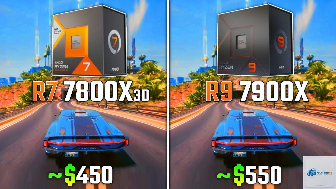 Ryzen 7 7800X3D vs Ryzen 9 7900X - Hình 1