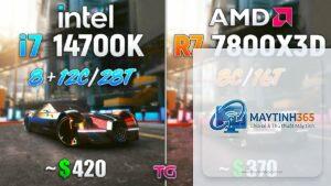 Ryzen 7 7800X3D vs i7 14700K