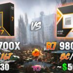 Ryzen 7 9700X vs Ryzen 7 9800X3D: Bản so sánh chi tiết cho game thủ và người dùng sáng tạo Ryzen 7 9700X vs Ryzen 7 9800X3D