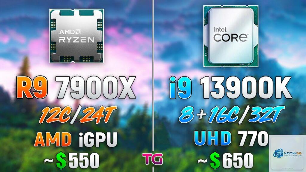 Ryzen 9 7900X vs i9 13900K