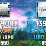 Ryzen 9 7900X vs i9 13900K