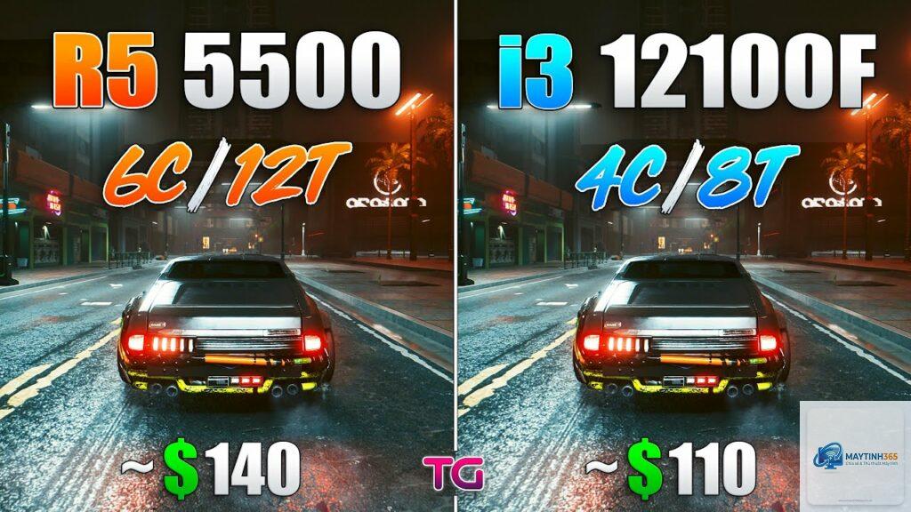 i3 12100F vs Ryzen 5 5500