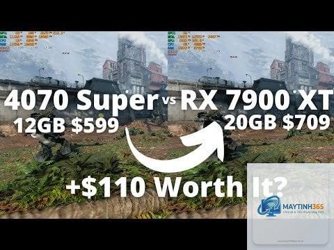 RTX 4070 Super vs RX 7900 XT hiệu năng