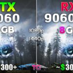 RTX 5060 8GB vs RX 9060 XT 8GB