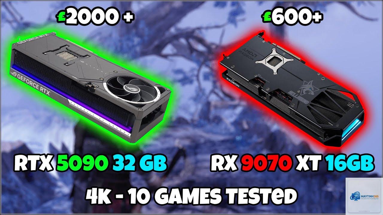 RTX 5090 vs RX 9070 XT hiệu năng - Image 4